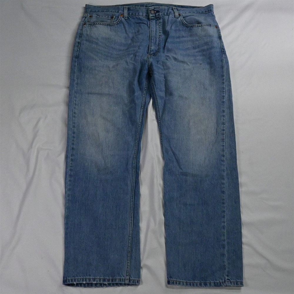 Levis 40 x 30‎ 505 1277 Straight Fit Light Wash Denim Jeans
